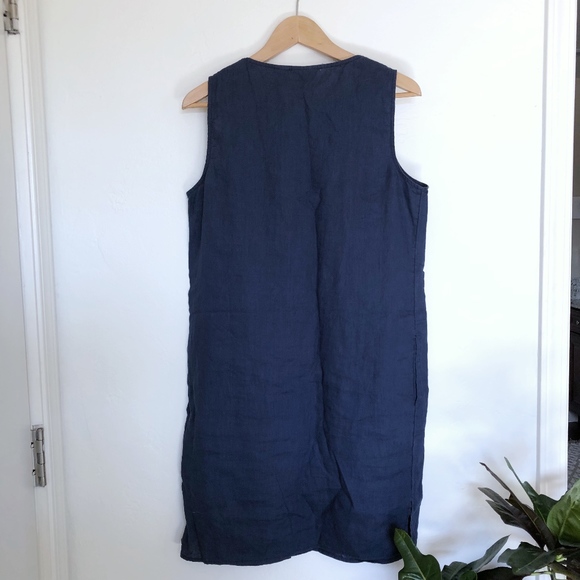 Adrienne Vittadini NAVY Linen Dress - Picture 5 of 6